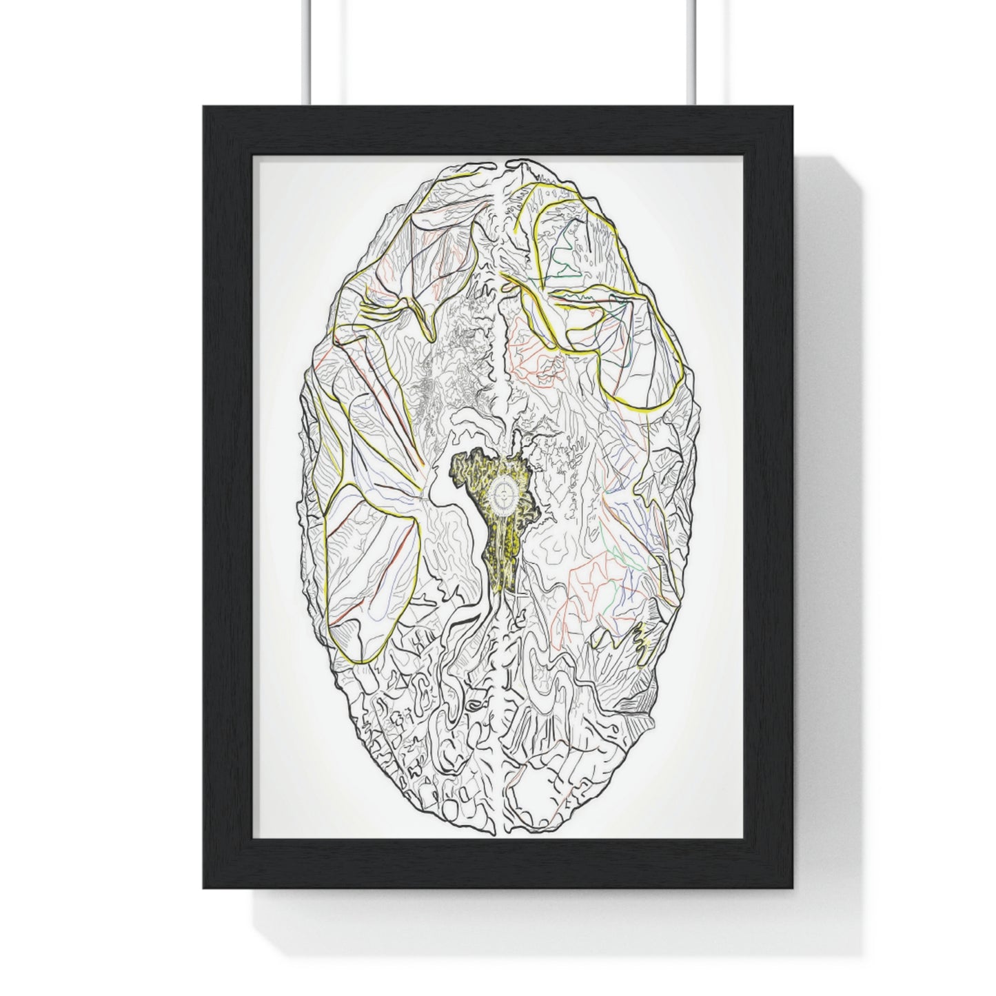 Mind the Mountain - Premium Framed Vertical Poster