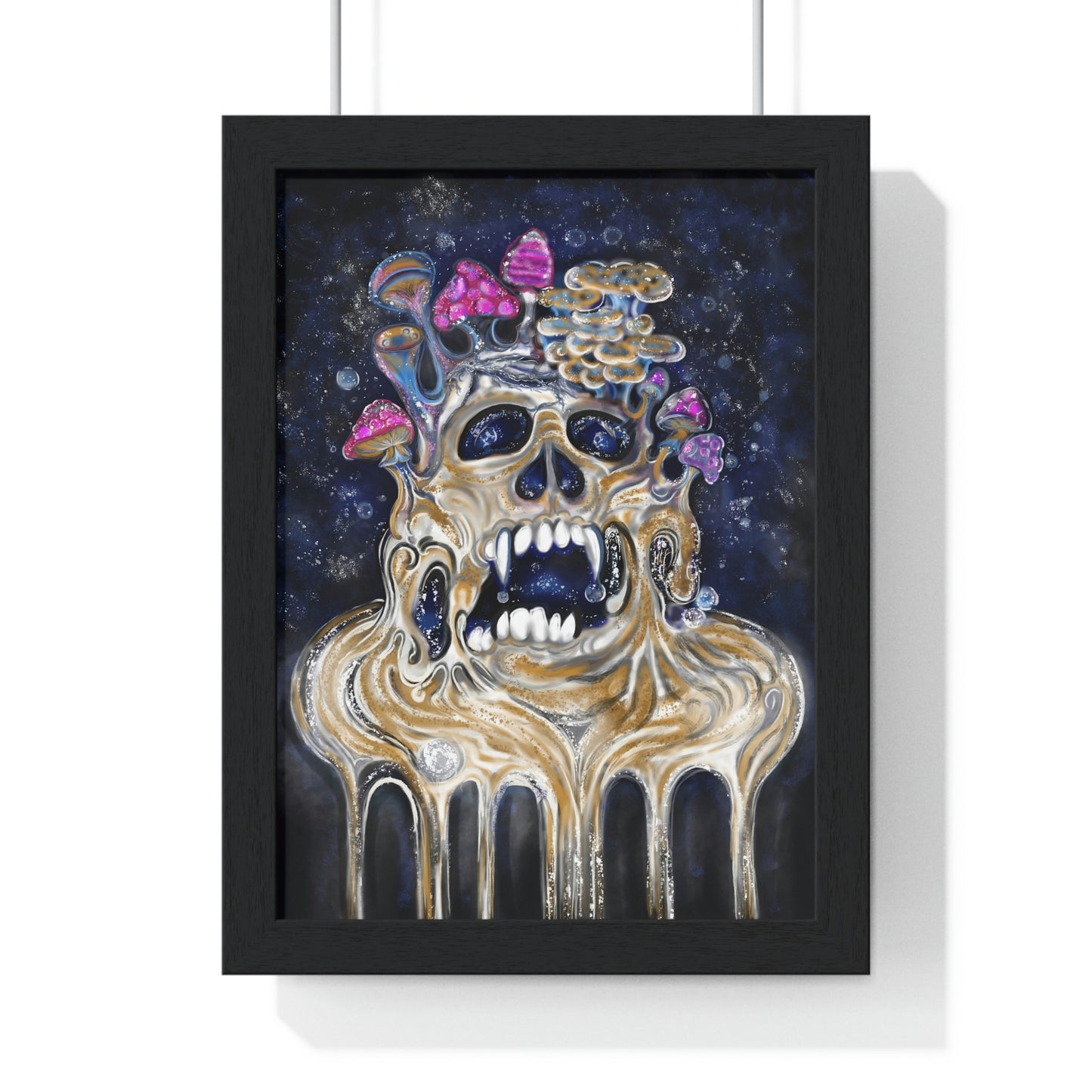 Melting Skull - Premium Framed Vertical Poster